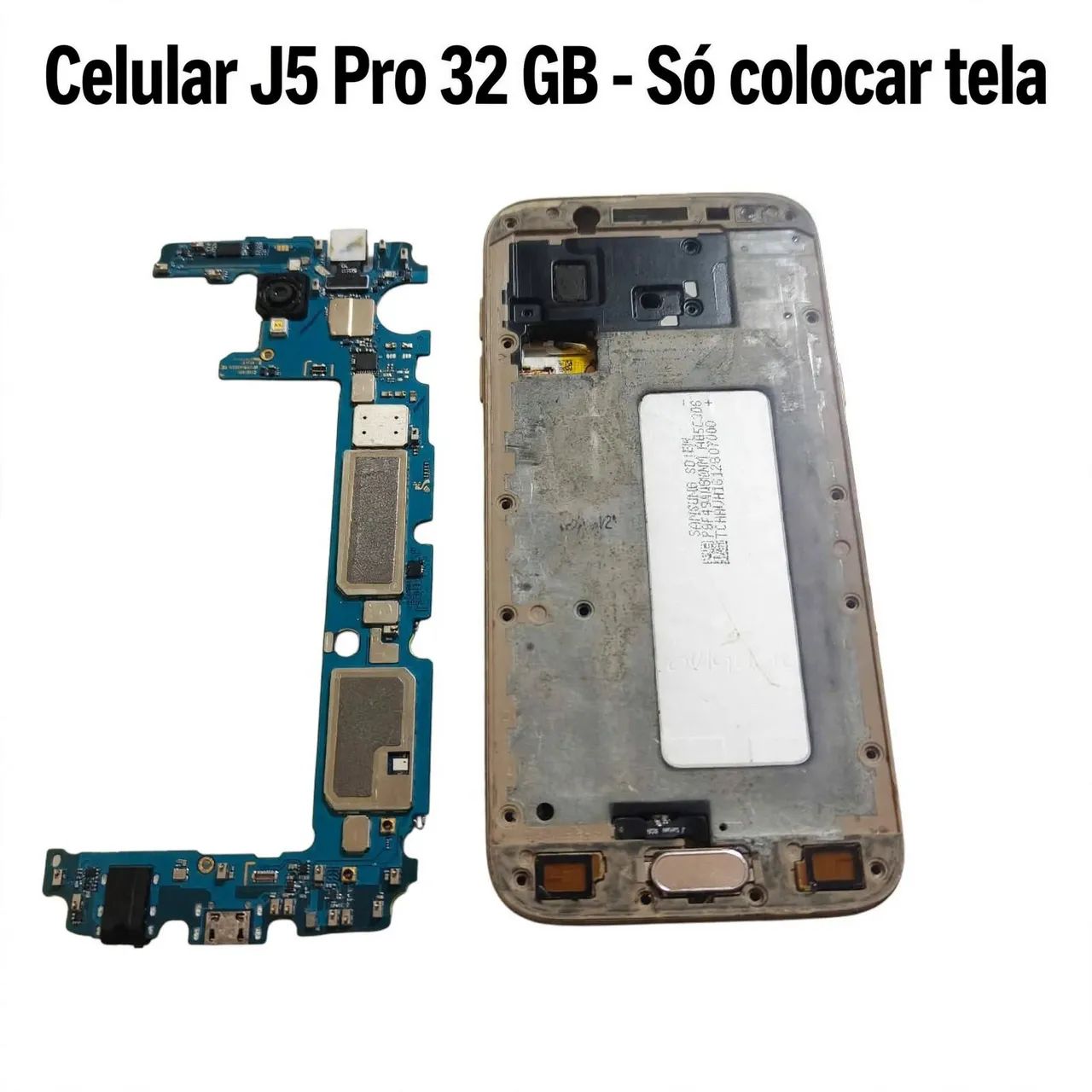 Placa J5 pró e carcaça completa com bateria  - Foto 2