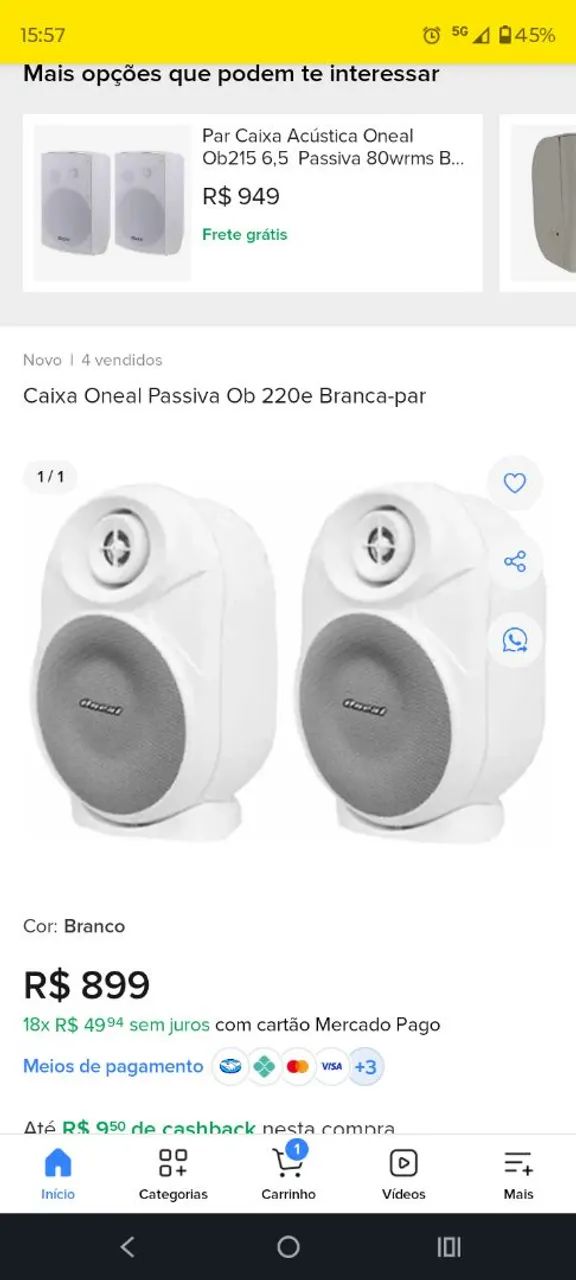 Caixa de som ambiente amplificada  - Foto 5