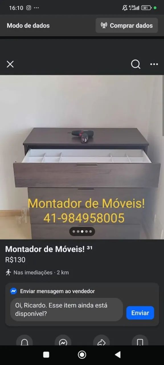 Montador de Móveis!  Profissional Disponível 