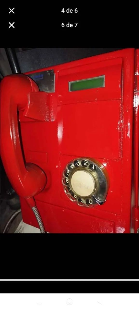 Telefone antigo orelhão. - Foto 3