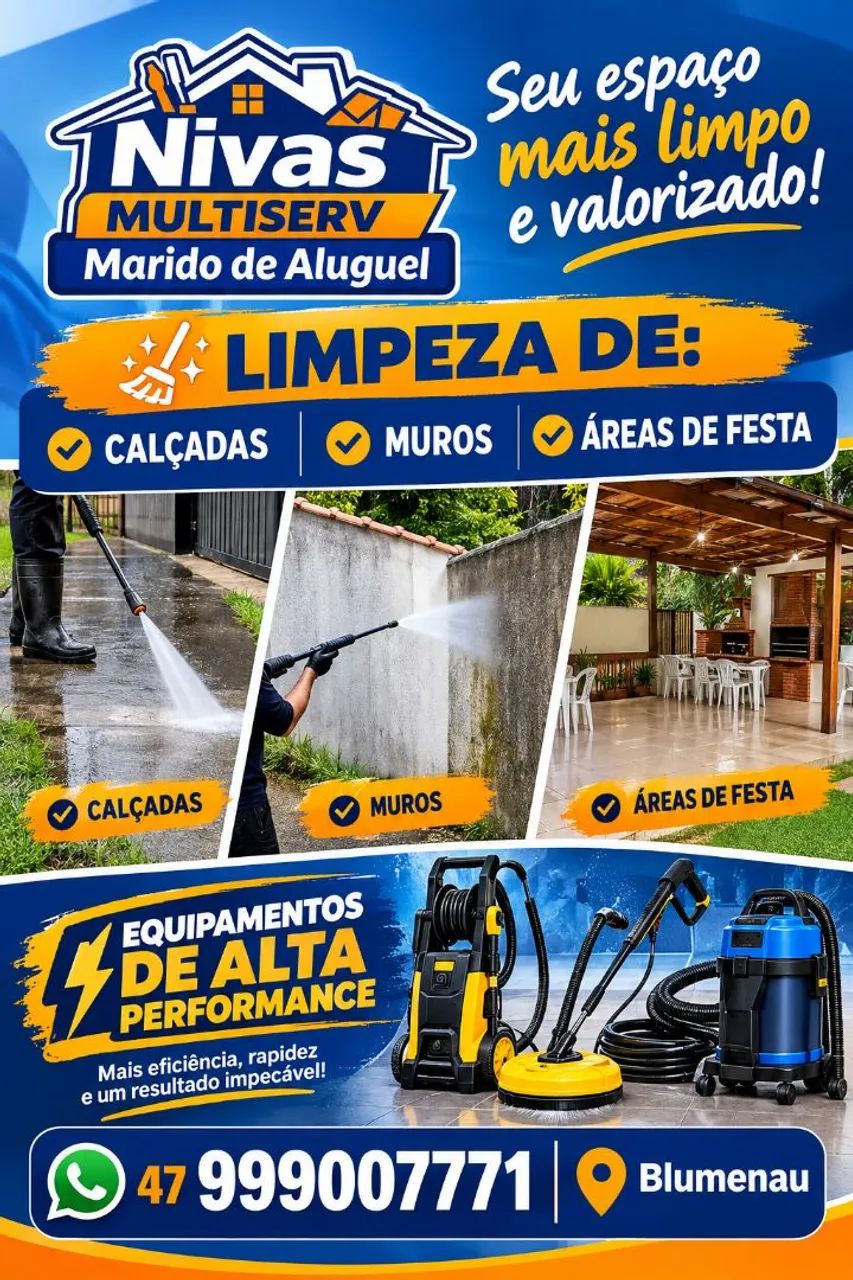 Limpeza de muros e calçadas 