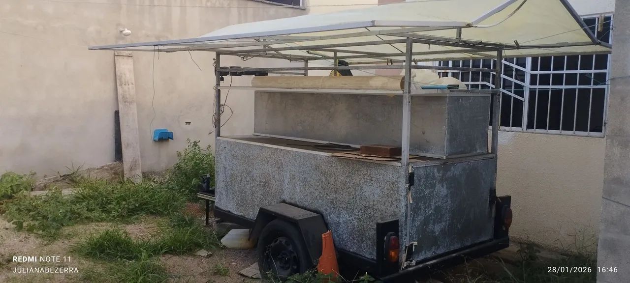 Trailer para trabalhar com Lanche.