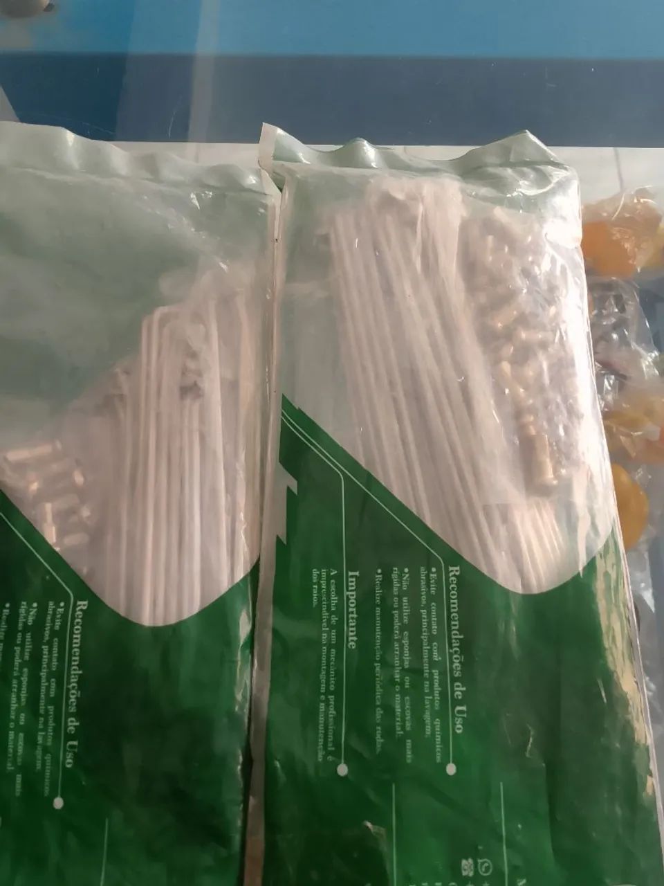 Par de raios inox bace para crosser 150