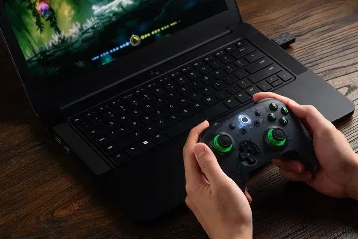 Controle 8bitdo Ultimate 2c Sem Fio 2.4g Bluetooth - PC Windows Android - Anti drift - Foto 6