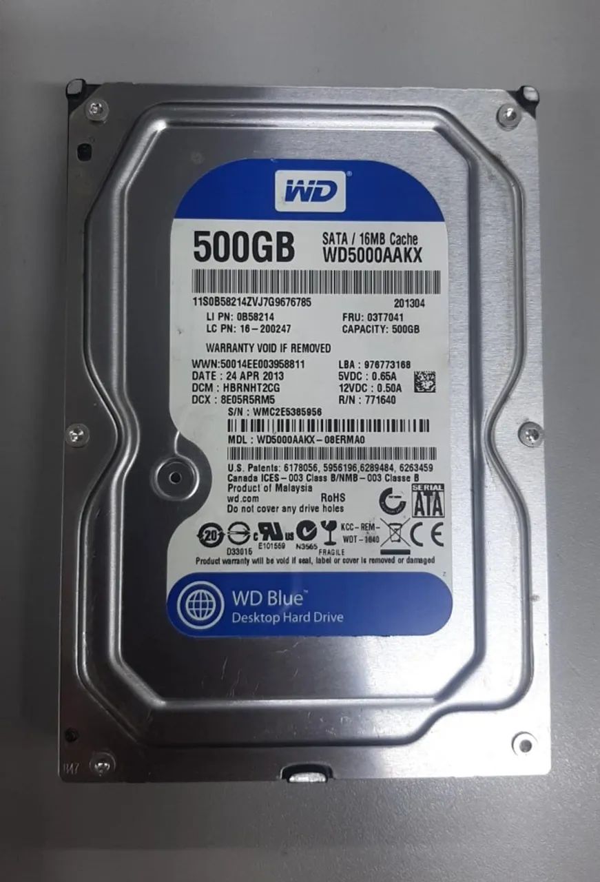 HD WD Blue 500GB Desktop, DVR