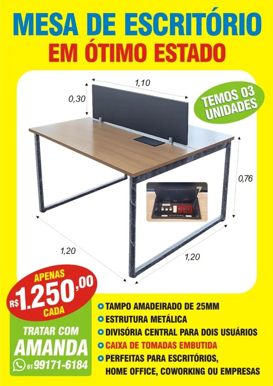 Mesa para escritório 