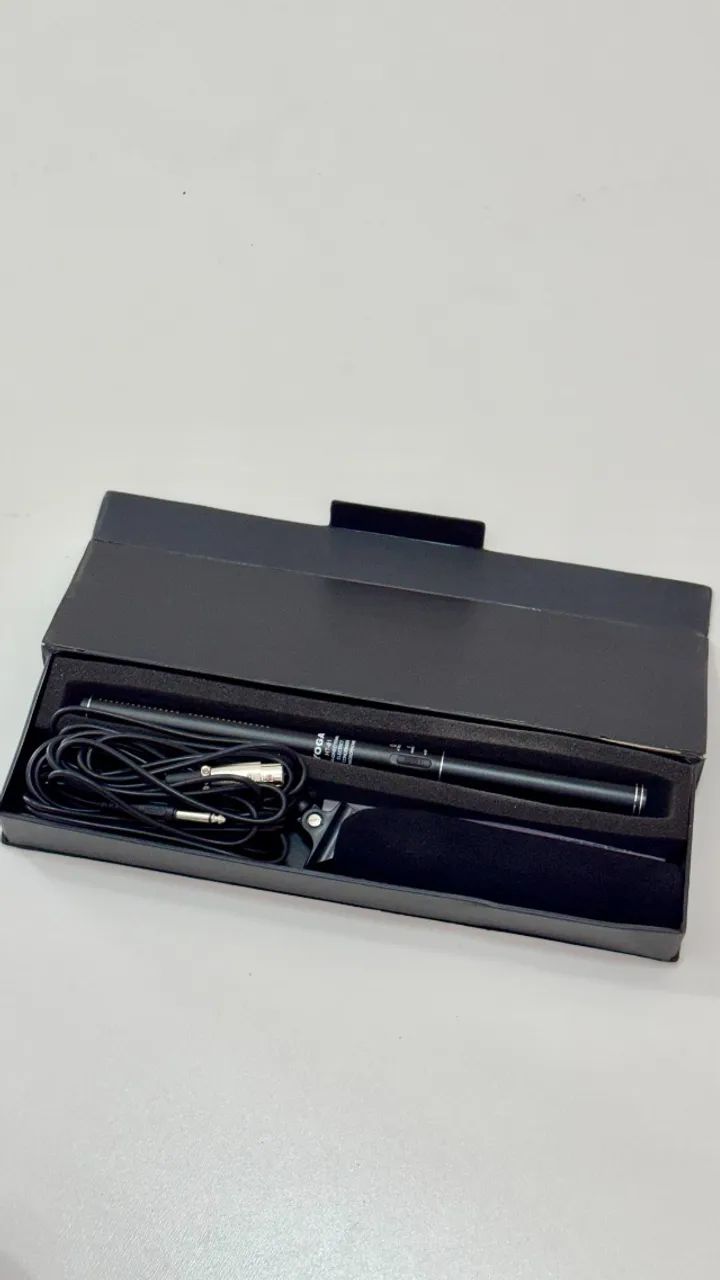 Microfone Direcional Shotgun Yoga HT-81 + Cabo e Acessórios
