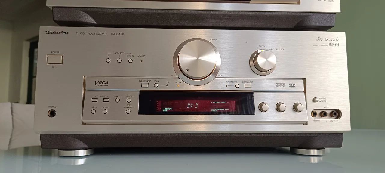Receiver AV Technics SA-DA20 e Player de Áudio/Vídeo Technics DVD-A10 - Foto 4