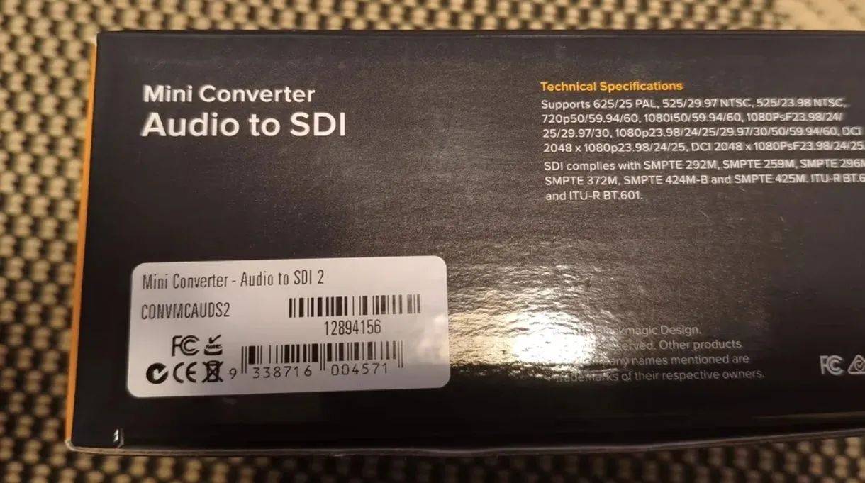 Blackmagic Mini Converter Audio To Sdi - Foto 3