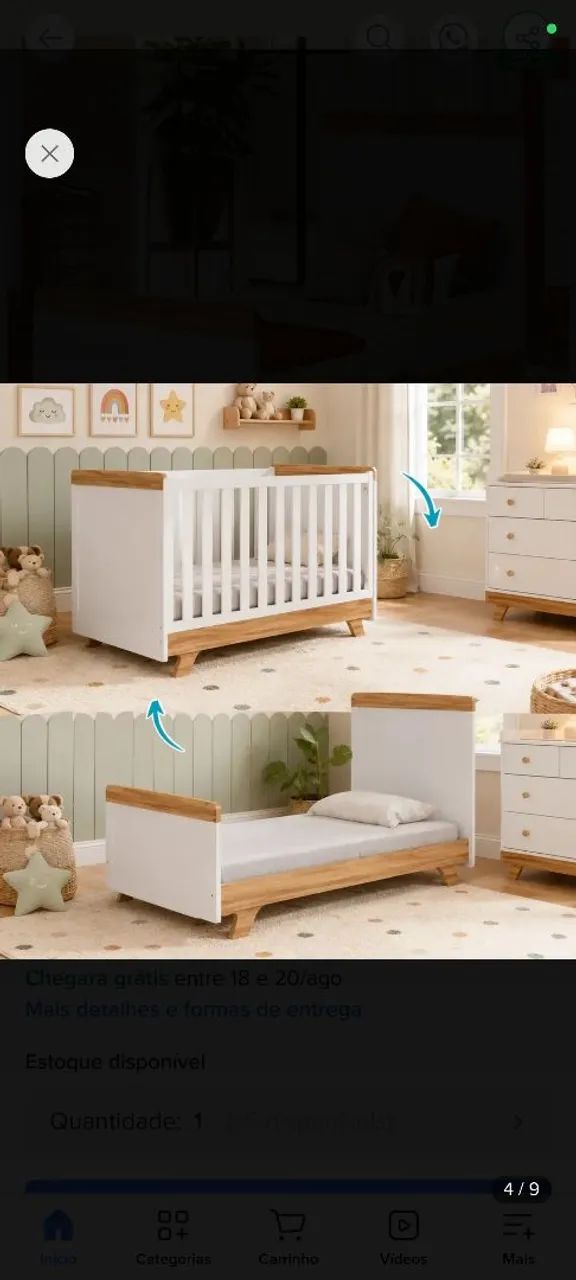 Berço Americano 100% MDF