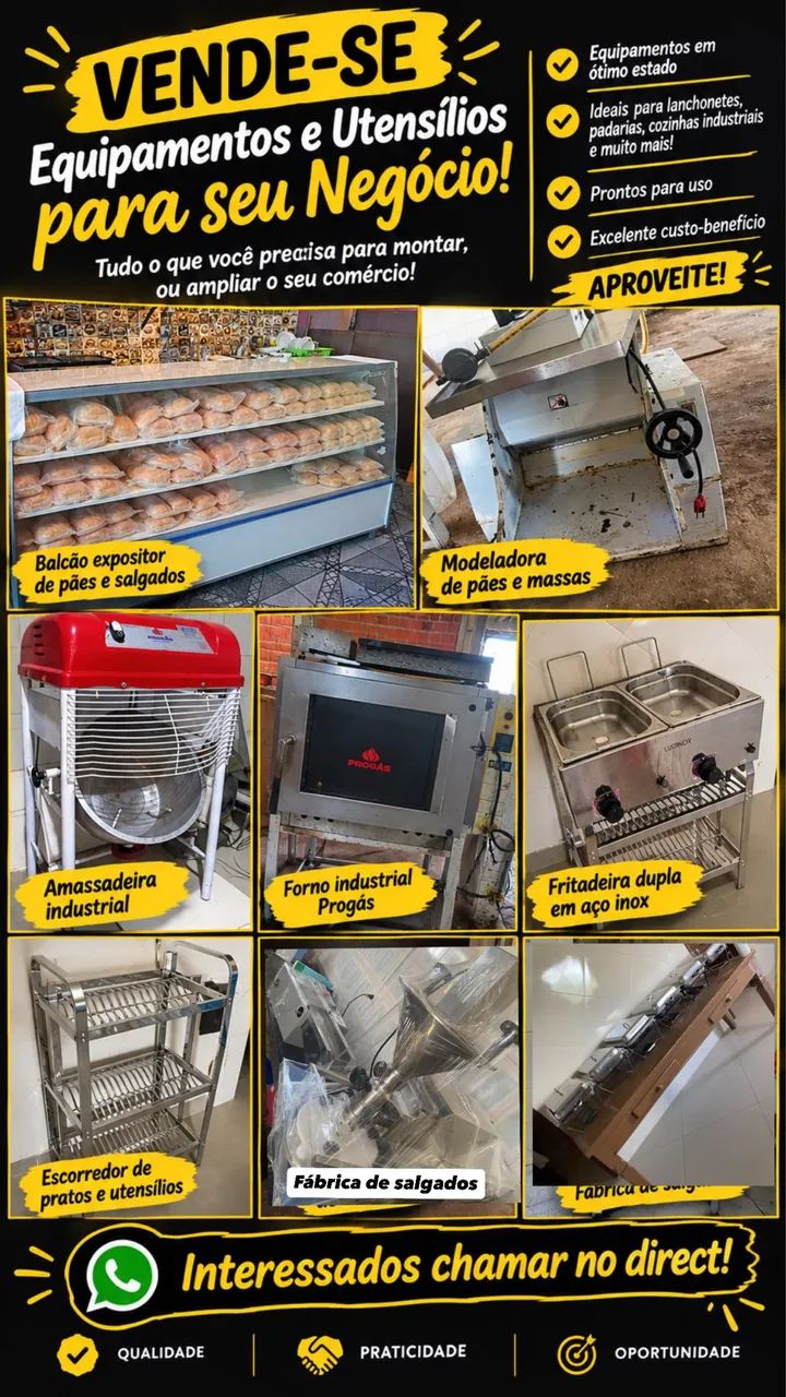 Fábrica de salgados e padaria 