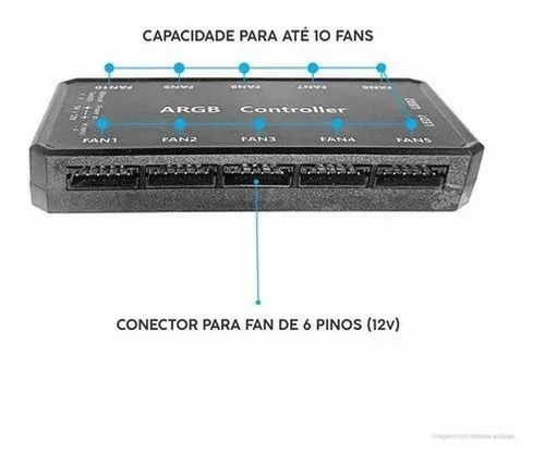 V/T controladora + 8 fans PC - Foto 2