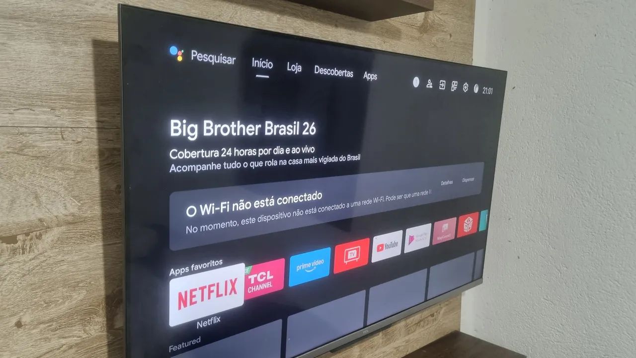 Smart tv tcl 50 polegadas +painel - Foto 2