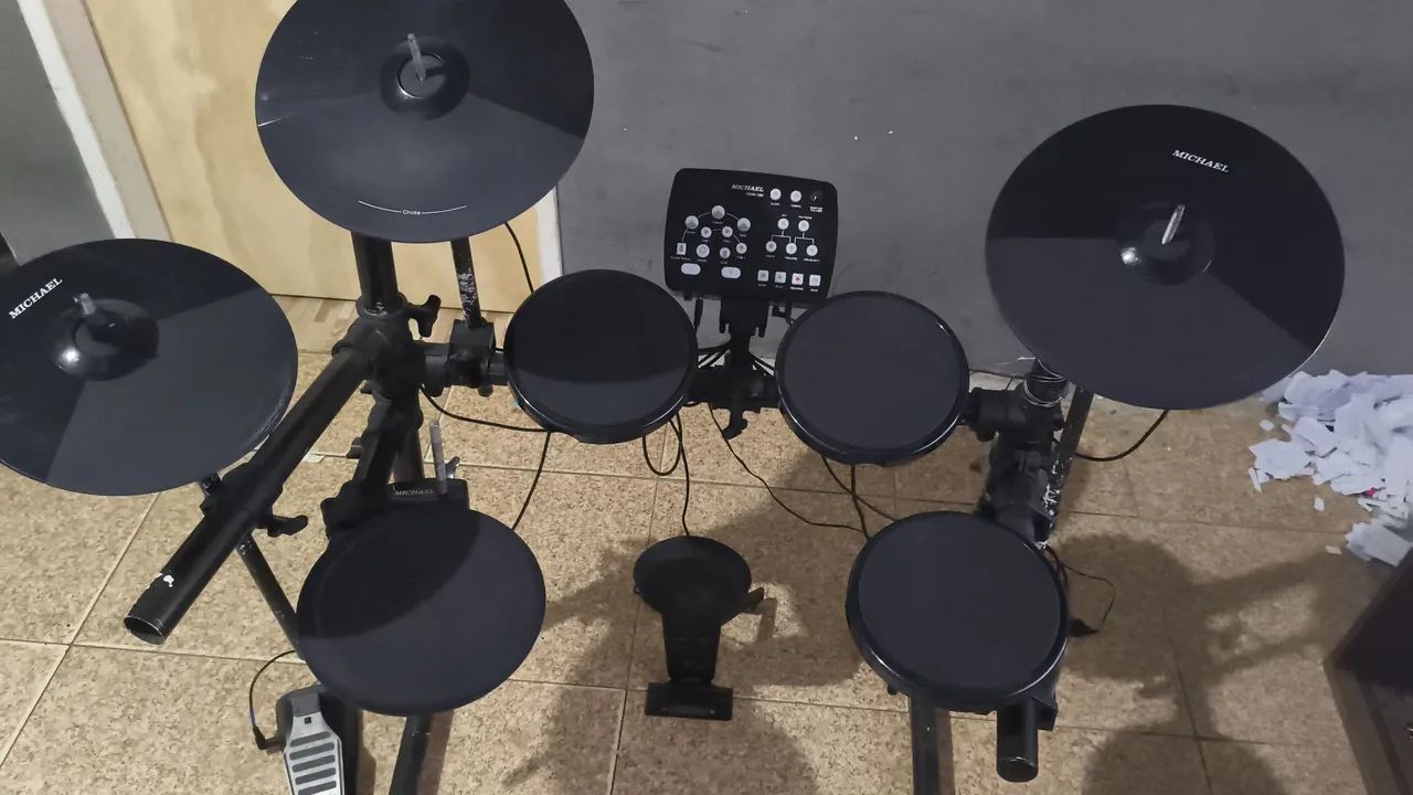 Bateria eletrônica completa 