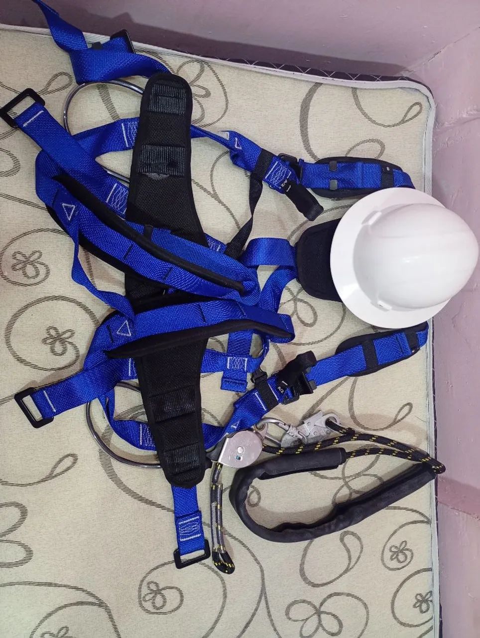 KIT LINHA DE VIDA COMPLETO + CINTO/ TALABARTE/ CAPACETE - Foto 3