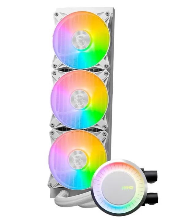Water Cooler MSI Mag Coreliquid E360, ARGB, 360mm, AMD/Intel, Branco - MAG CORELIQUID E360 - Foto 3