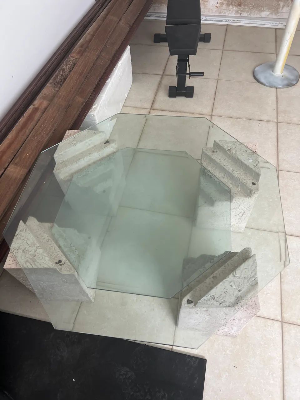 Mesa de centro base pedra - Foto 4