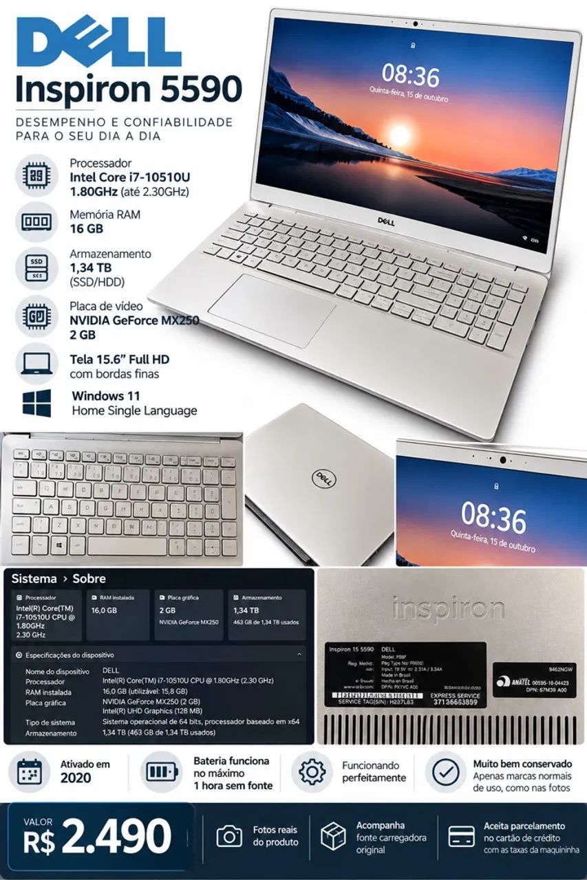Notebook Dell 