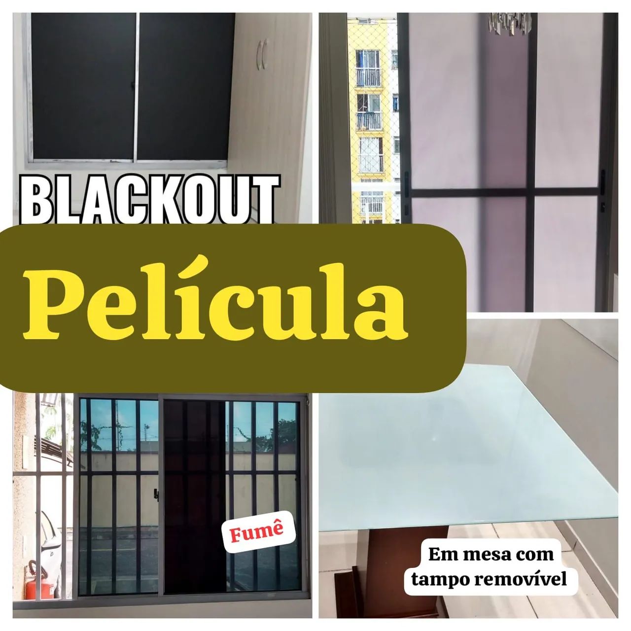 Película residenciais casas e apartamentos e vidros