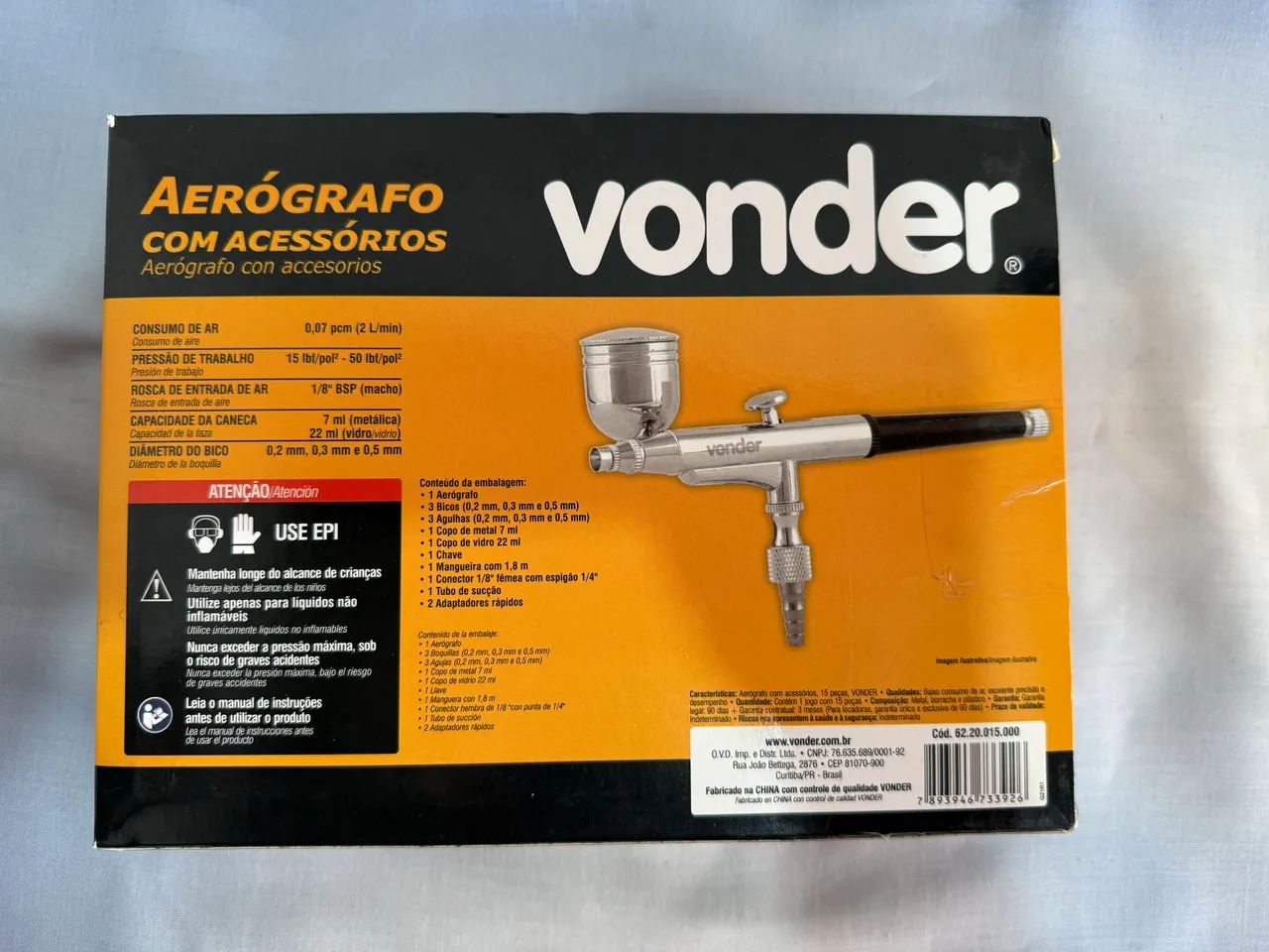 Aerógrafo Vonder 15 peças  - Foto 2