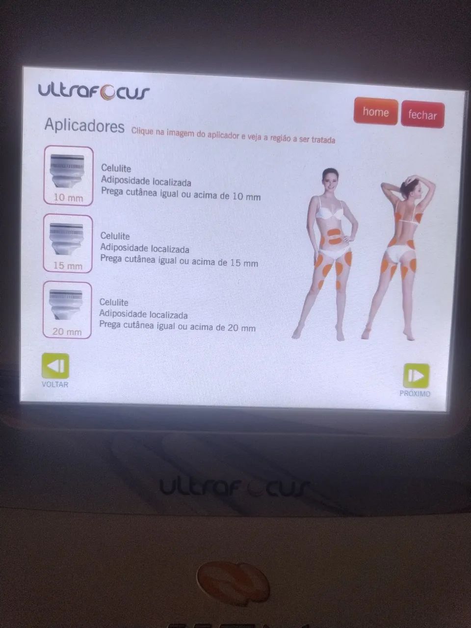 Lipo sem cortes - Ultrafocus HTM Facial e Corporal Completo | 6 Ponteiras  - Foto 5