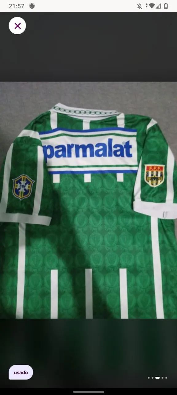 Camisa palmeiras Parmalat  - Foto 3