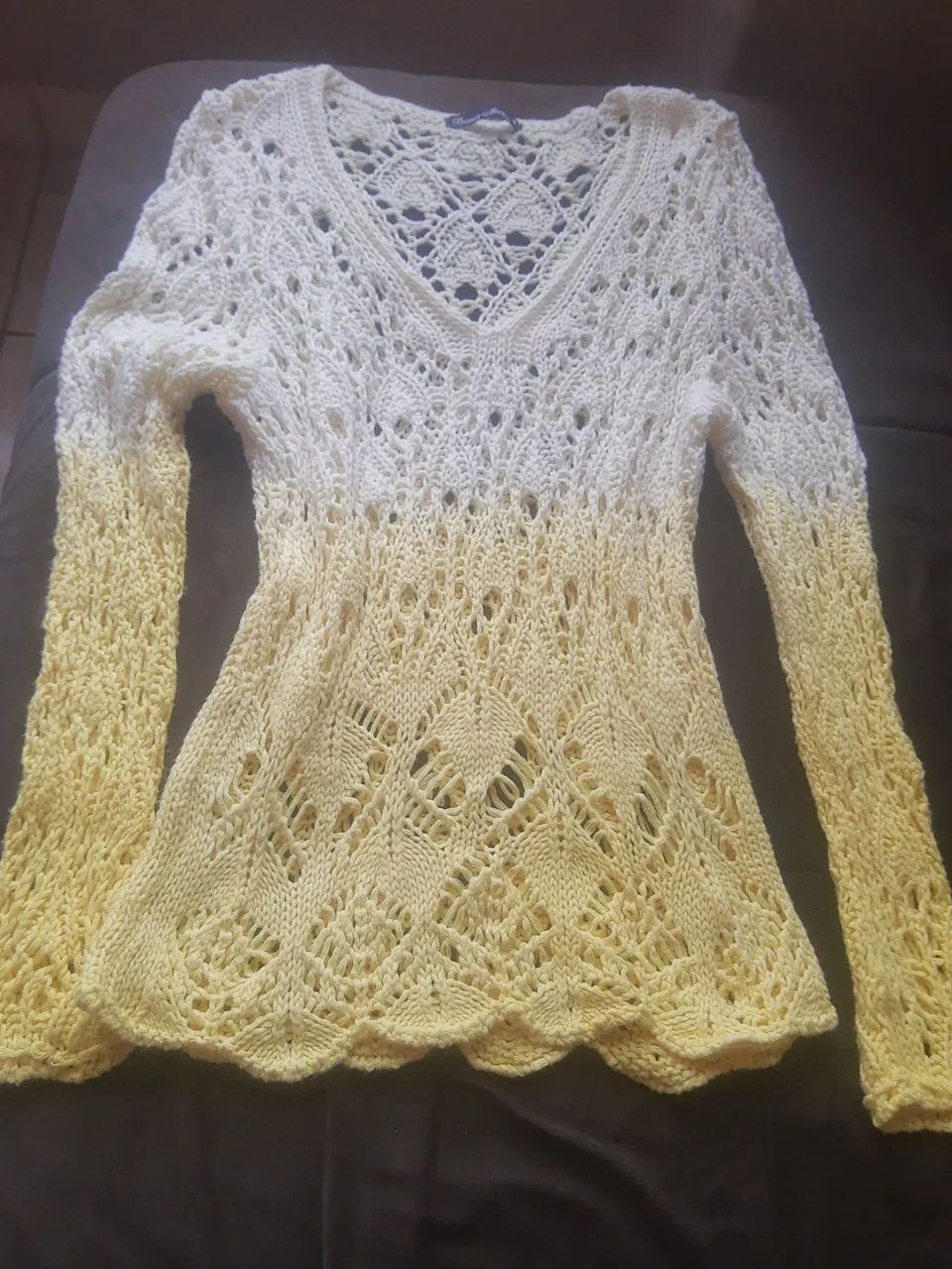 Blusa feminina de lã 