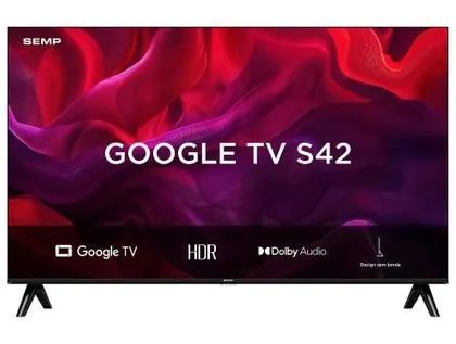 Smart TV 32" SEMP HD LED 32S42 Google TV 2 HDMI