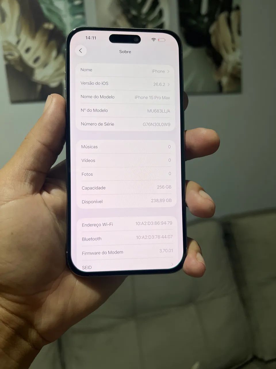 iPhone 15 PRO MAX 256 GB R$3.580 pra hj  - Foto 3