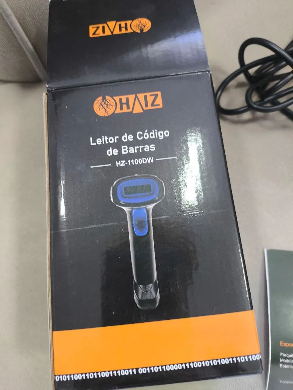 Leitor de código de barras. 