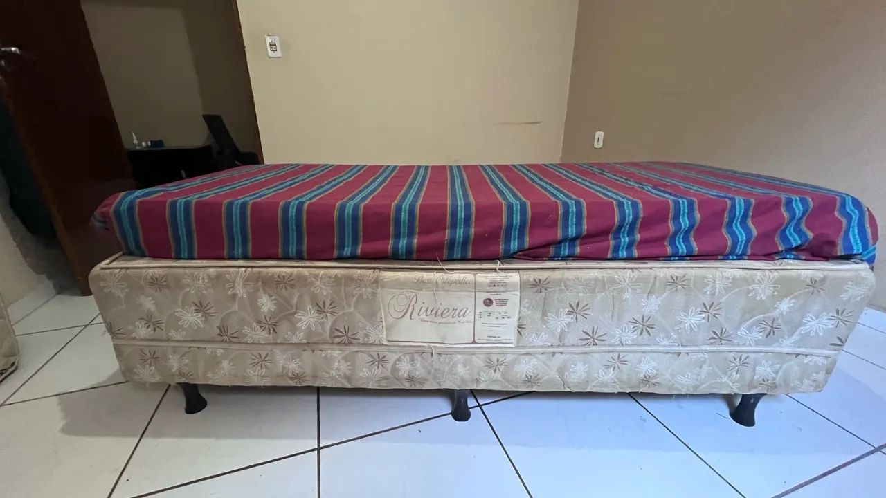 Cama box de solteiro com colchão  - Foto 2