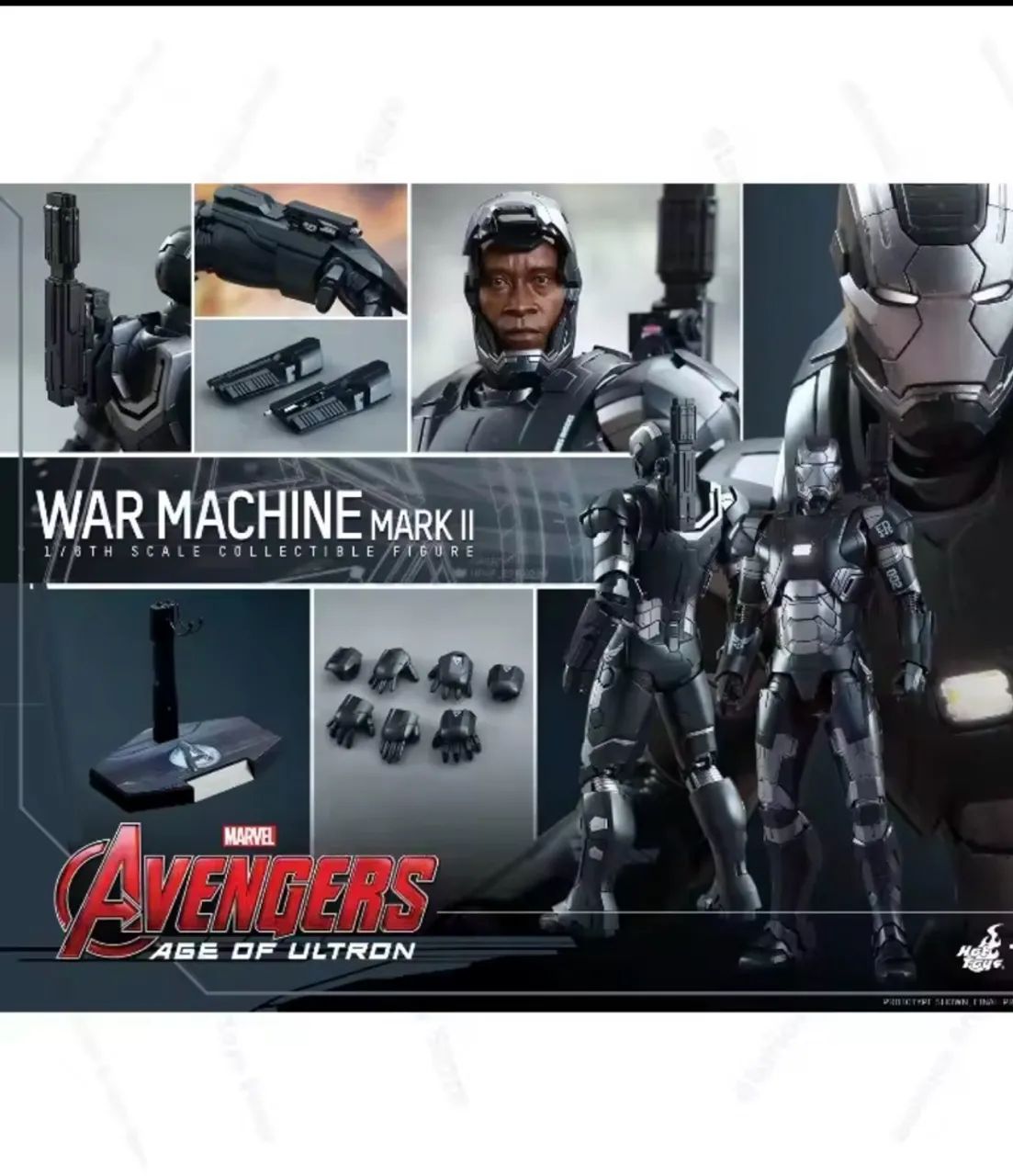 War machine iron man 2 hot toys 1/6