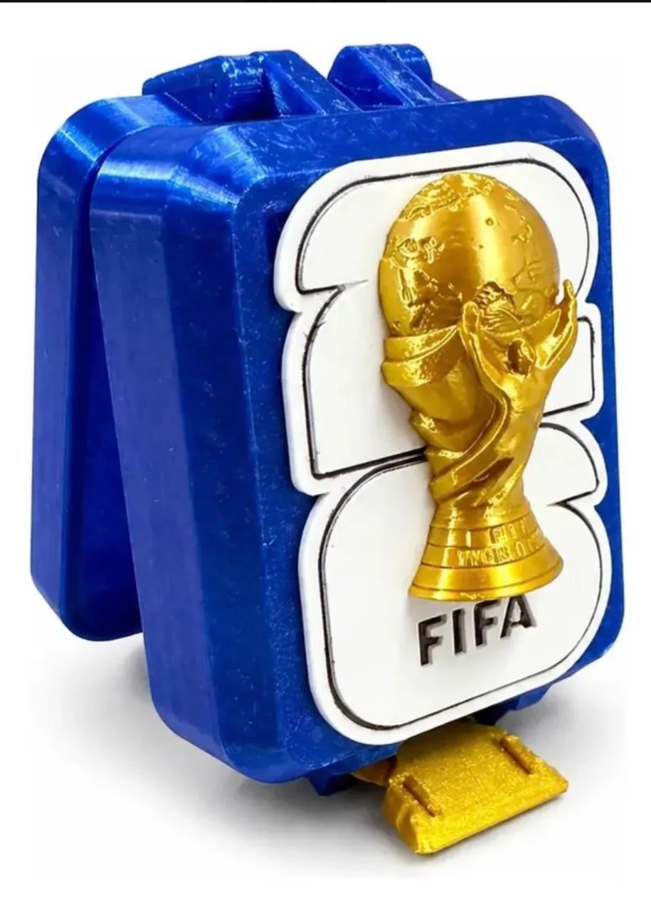 Caixa Guardar Figurinha Álbum Copa Do Mundo Coleção Brasil