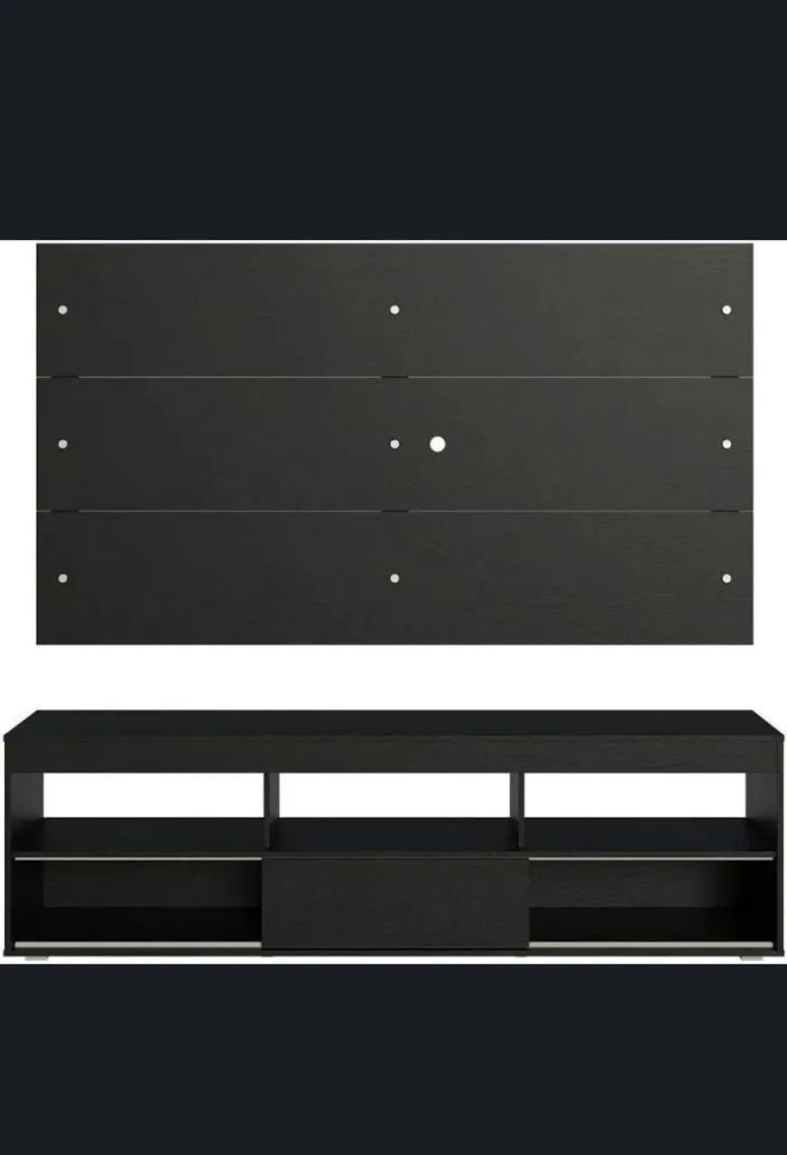 Rack Painel preto lindo  - Foto 3