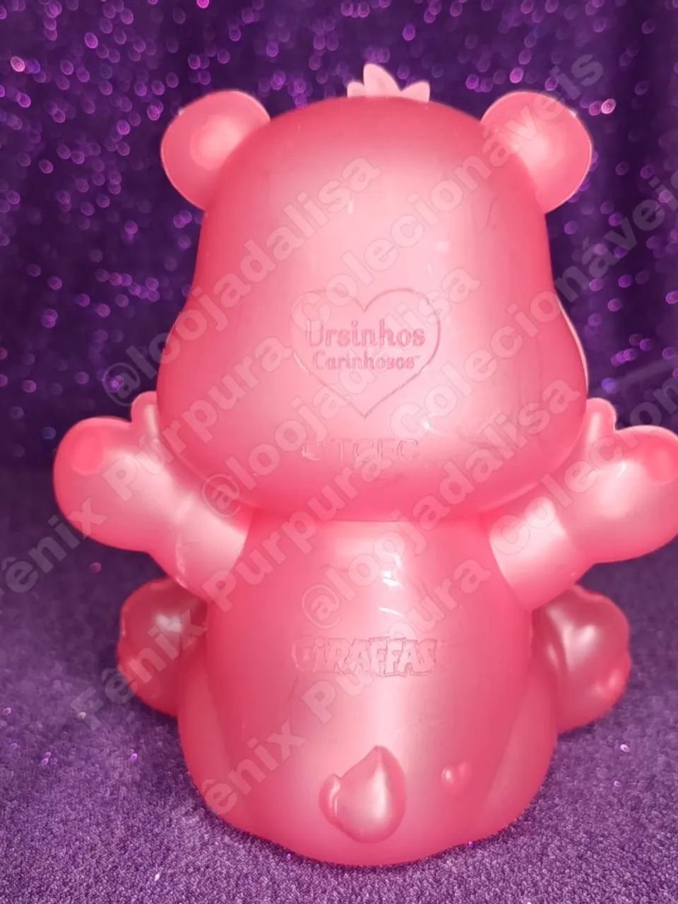 Luminária Ursinhos Carinhosos Giraffas Rosa Escuro Amorosa Lua Original Lacrado - Foto 4