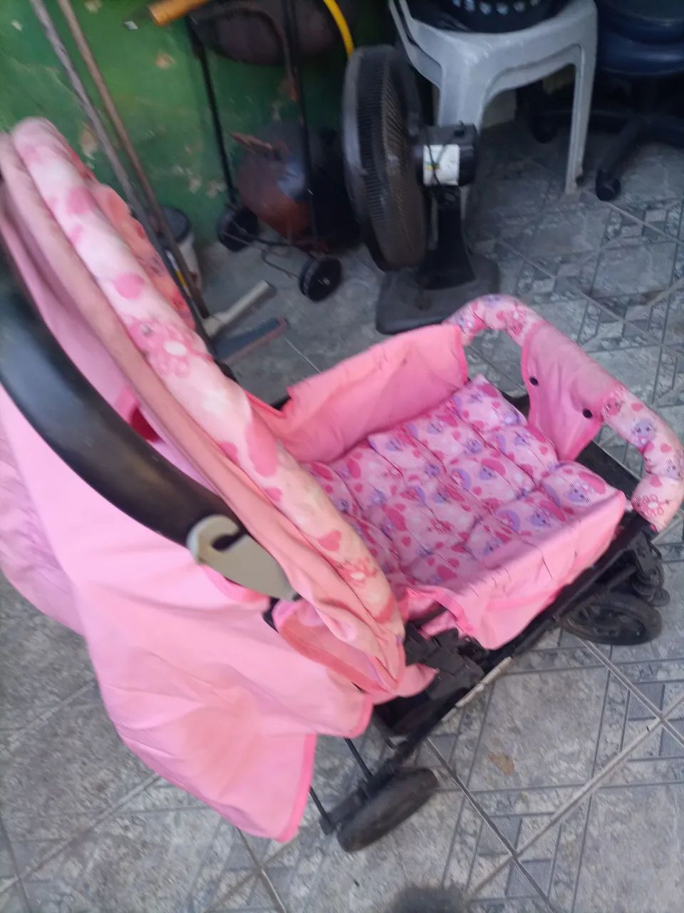 Carrinho de Bebê Rosa 