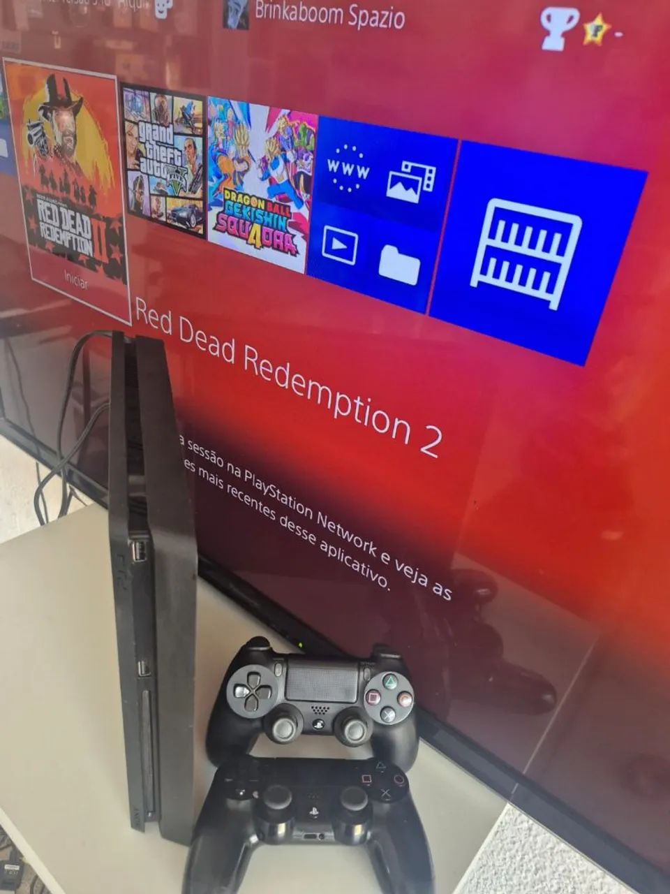 Ps4 slim com gta 5 
