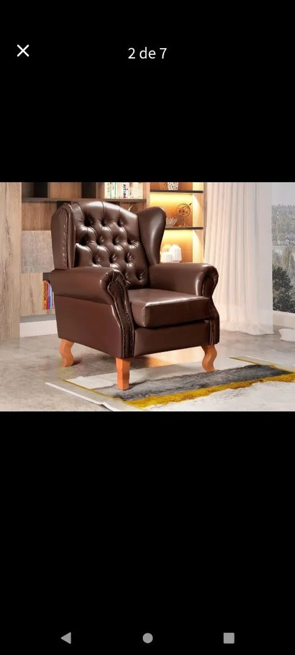 Poltrona Imperador Chesterfield - Pronta entrega 