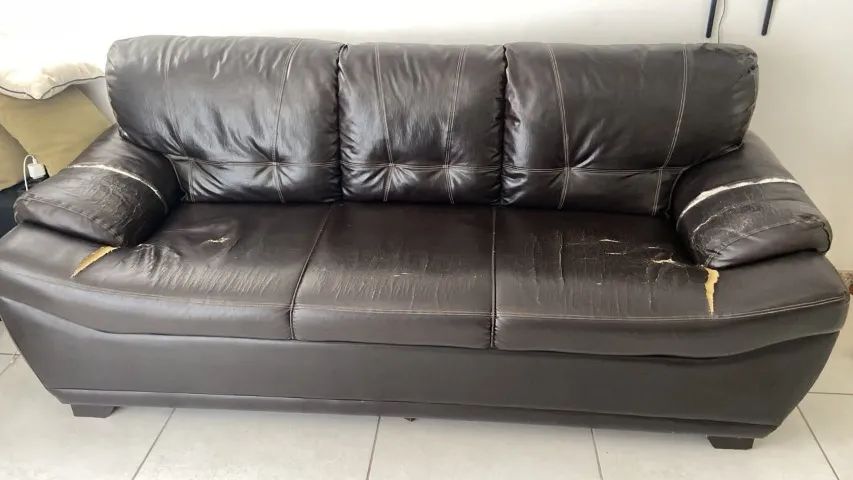 Sofá usado 3 lugares - Foto 2