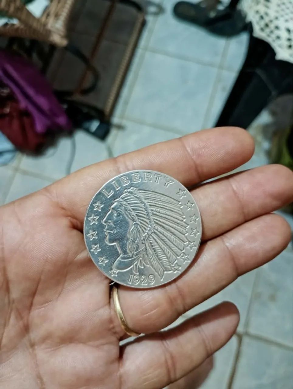Moeda Dobrão de Prata (999) com 32g - Foto 4