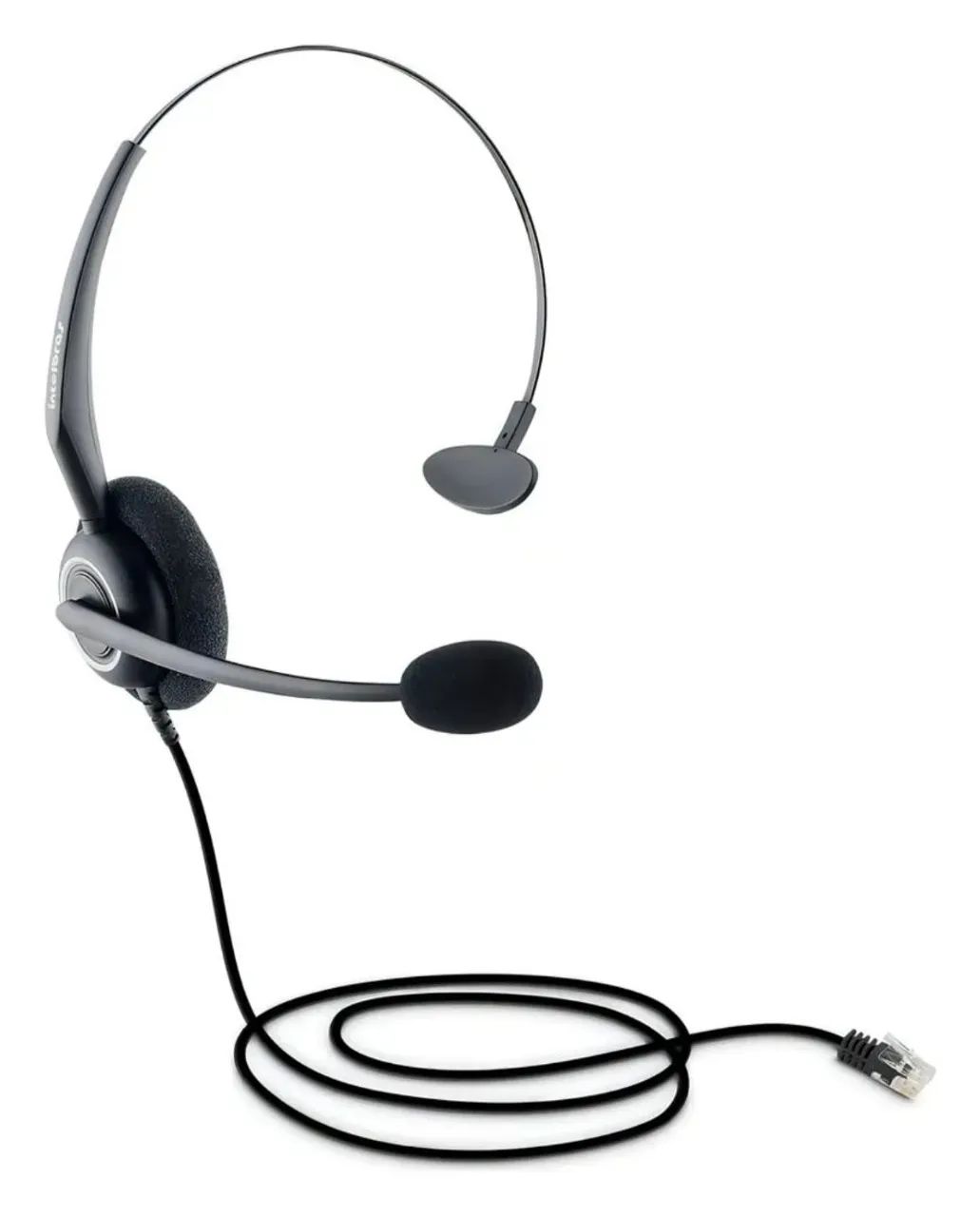 Telefone Headset com Microfone Cancelador de Ruídos HSB 50 Preto Intelbras - Foto 4
