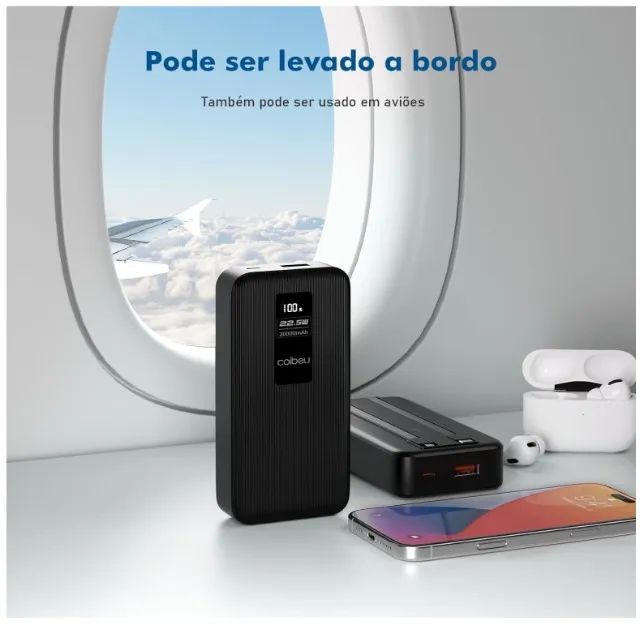 Power Bank Portatil Coibeu 20000mah Lightning E Tipo-c 22.5w - Foto 2