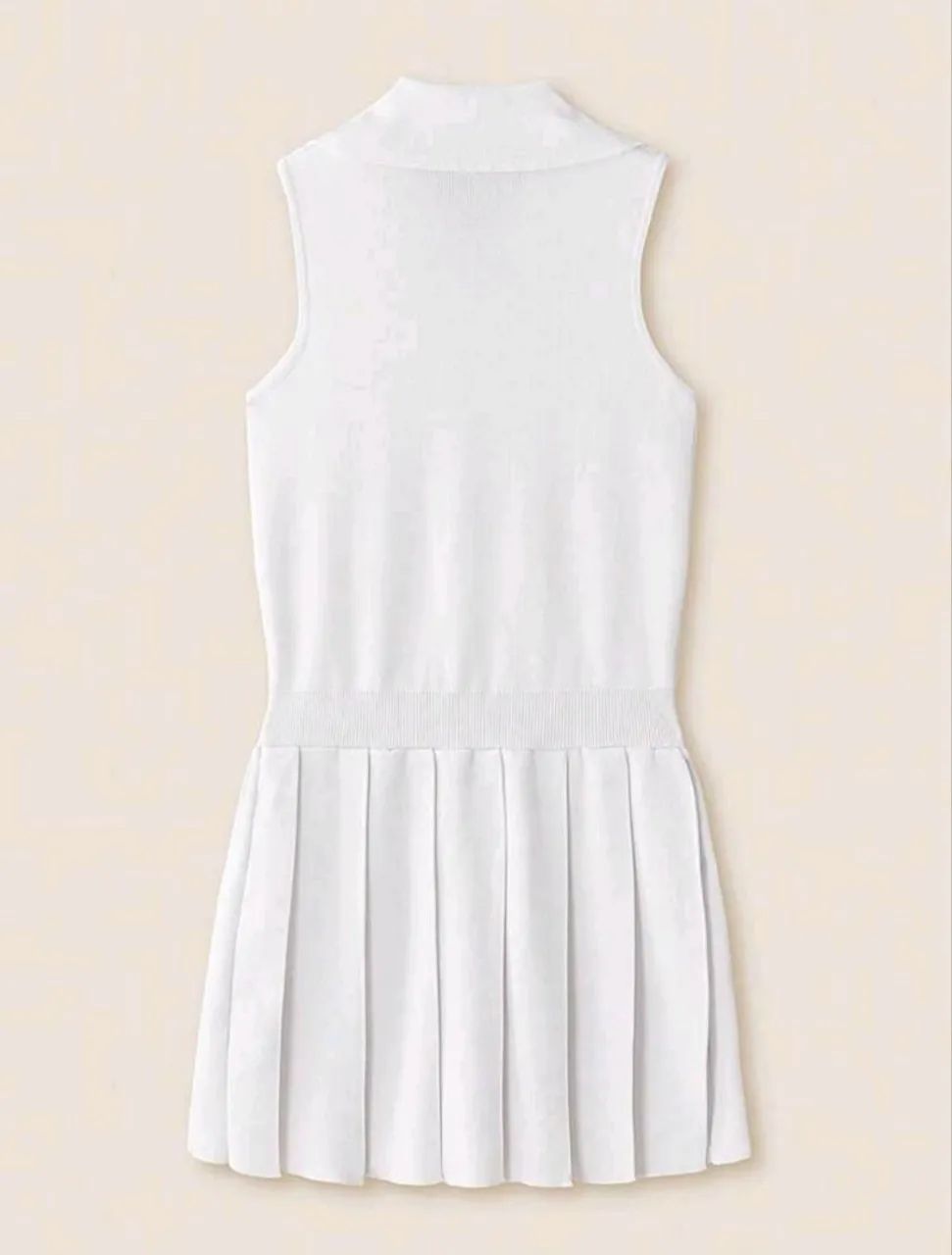Vestido de Suéter com Zíper e Saia Plissada SHEIN - Foto 4