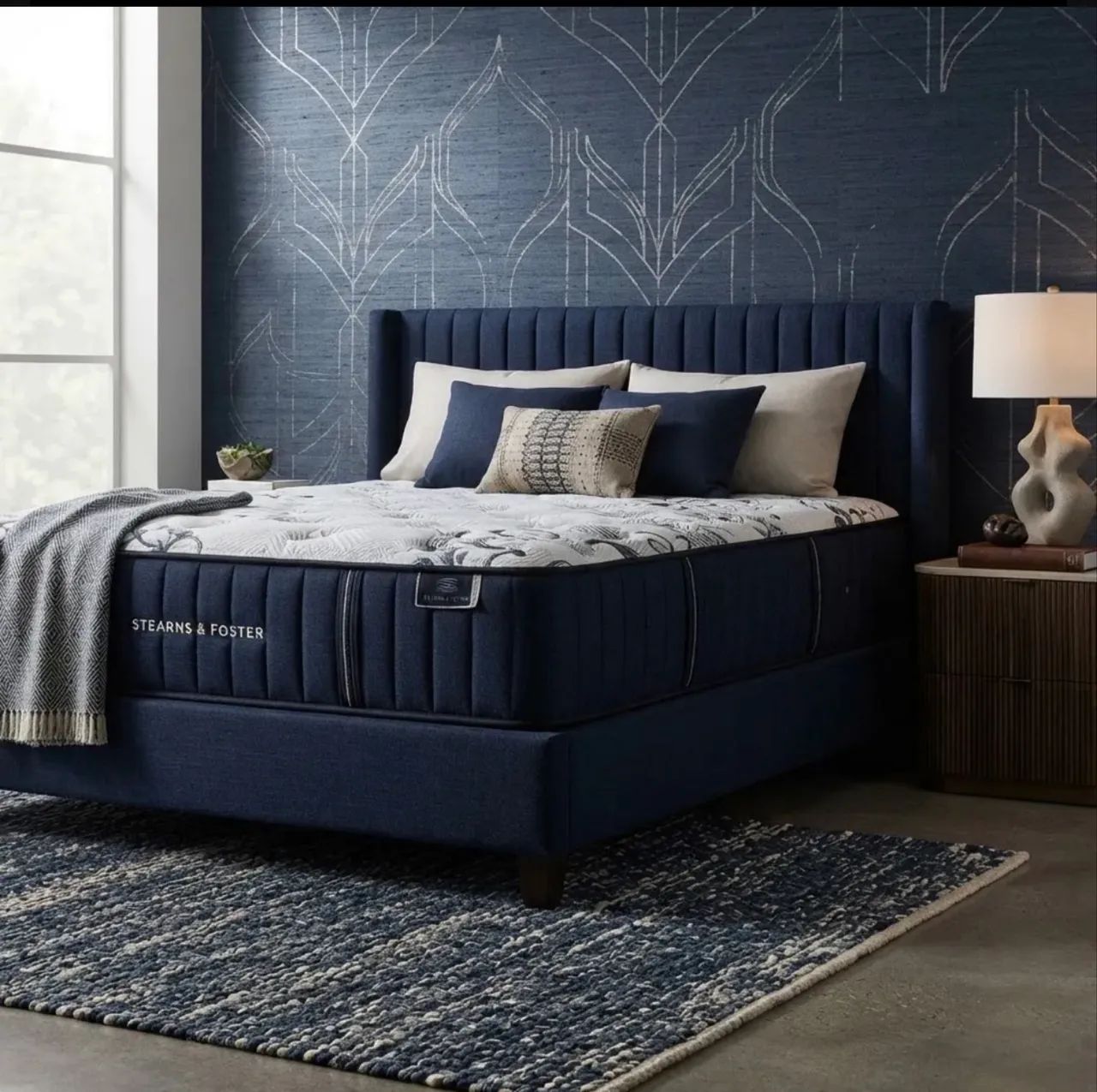 Cama King Stearns & Foster Original EUA + Colchão + Base Baú - Foto 4