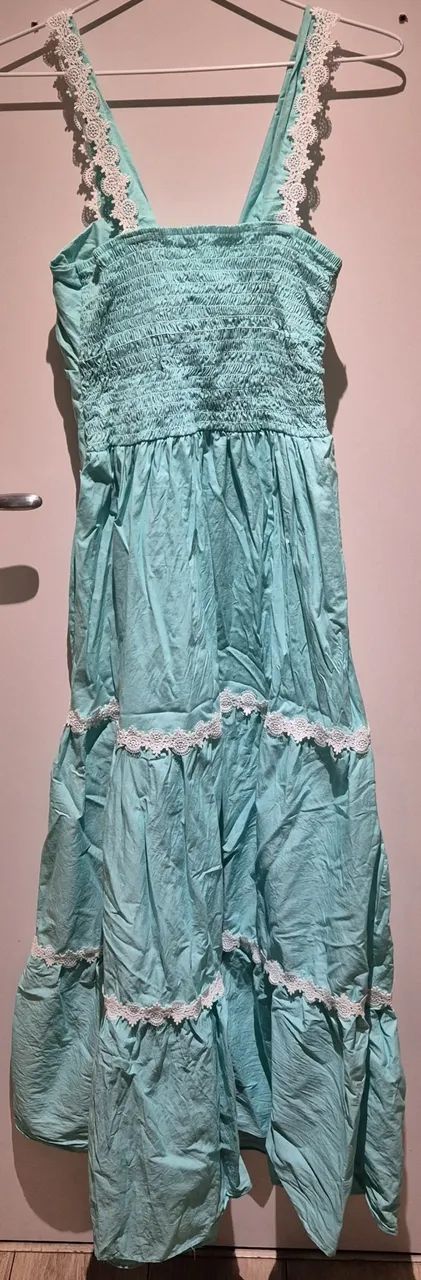 Vestido Longo Azul Turquesa  - Foto 4