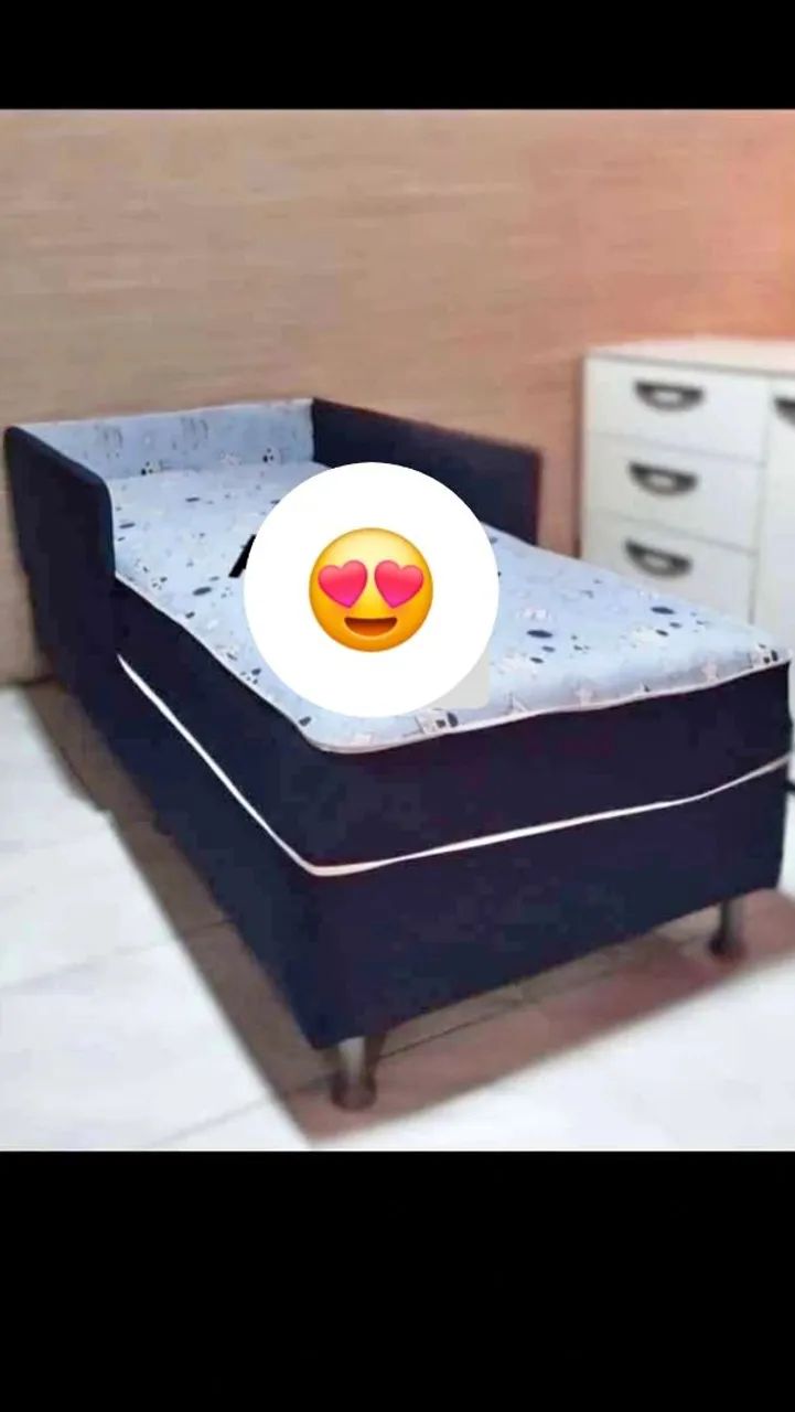 Cama box solteiro infantil proteção  - Foto 2