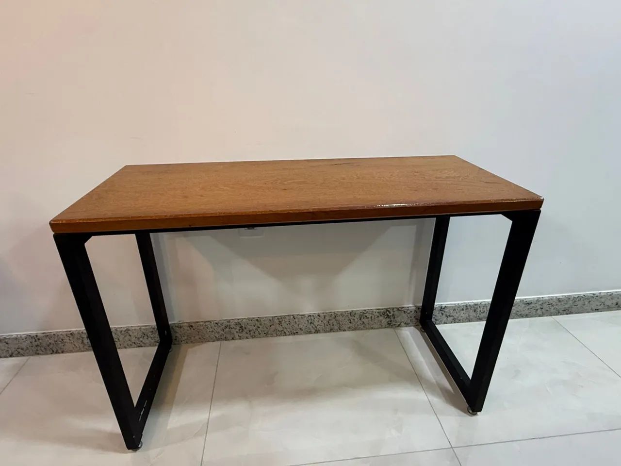 Mesa / Bancada Multiuso - Madeira + Estrutura em Ferro | 110x45x75 - Foto 2