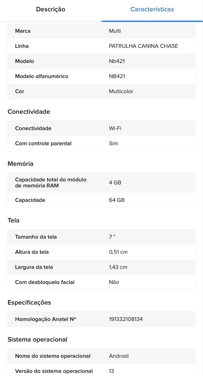 Tablet patrulha canina - chase - Foto 3
