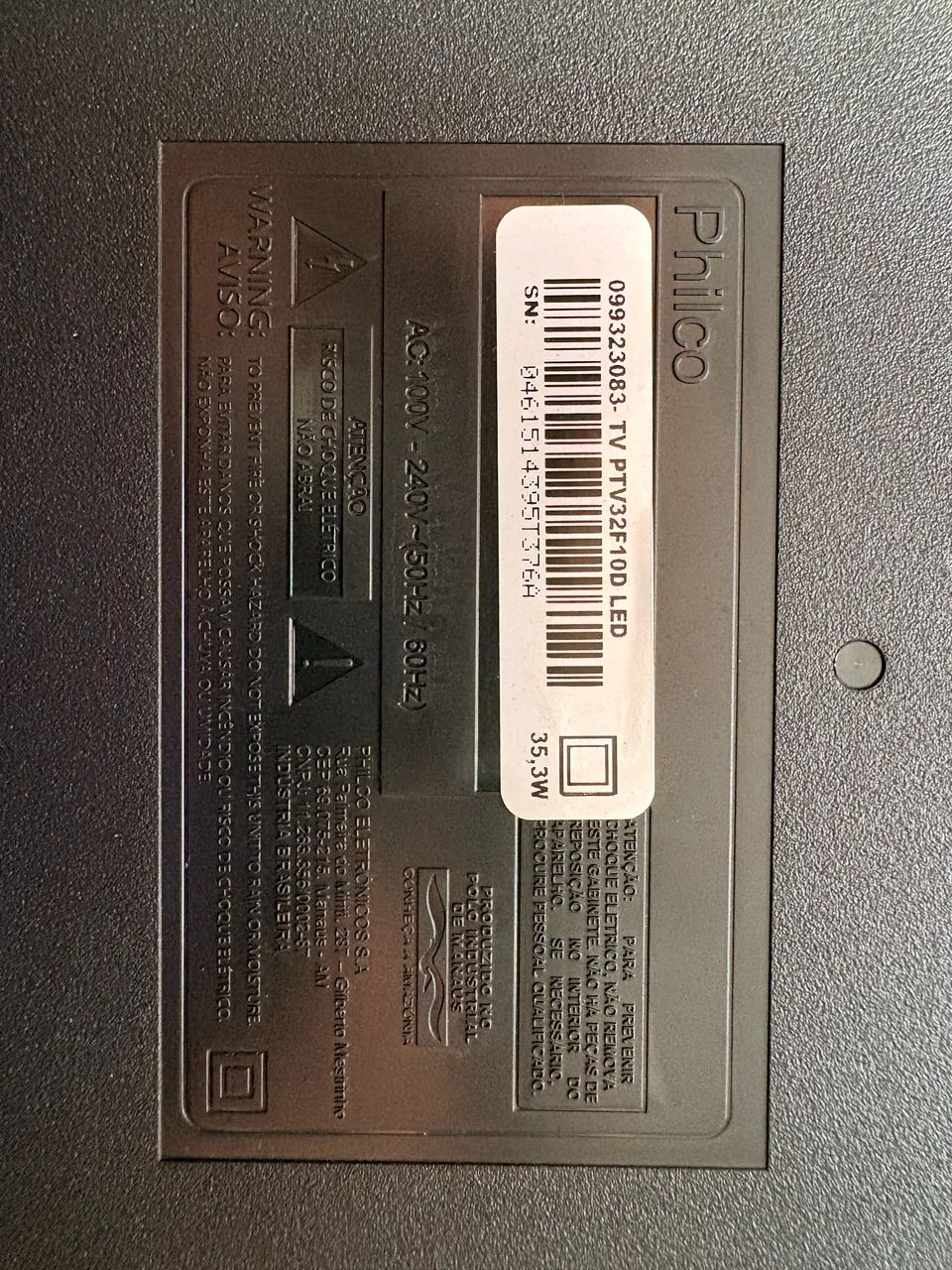 TV PHILCO 32 POLEGADAS LED, NÃO É SMART - Foto 2