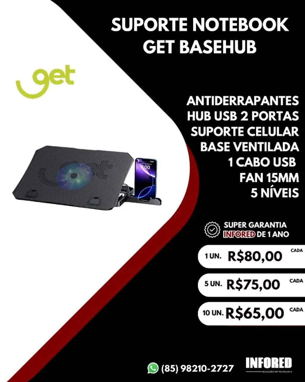 Suporte notebook Get Basehub: